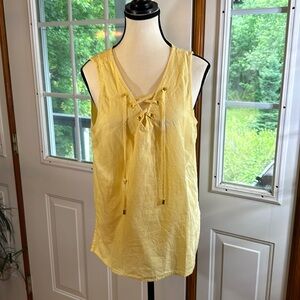 Harve Benard Linen Cotton Blend Top